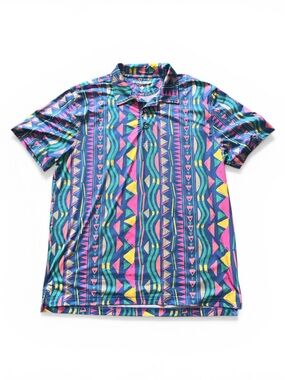 chubbies Multicolor Geometric Print Polo